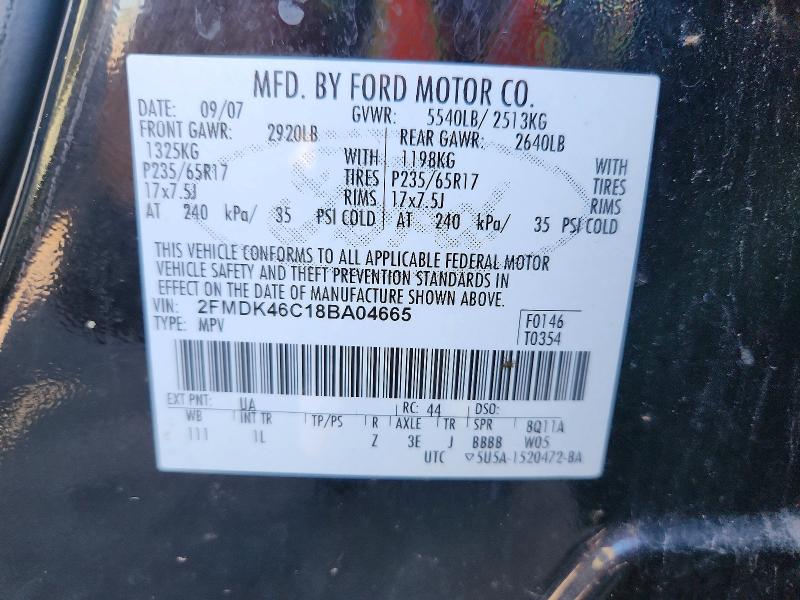Продаж на аукціоні авто 2008 Ford Edge, vin: 2FMDK46C18BA04665, номер лоту: 70553116