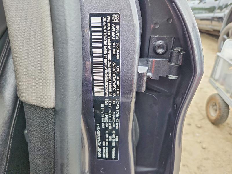 2019 Alfa Romeo Stelvio მანქანა იყიდება აუქციონზე, vin: ZASPAJAN6K7C71352, აუქციონის ნომერი: 70038186