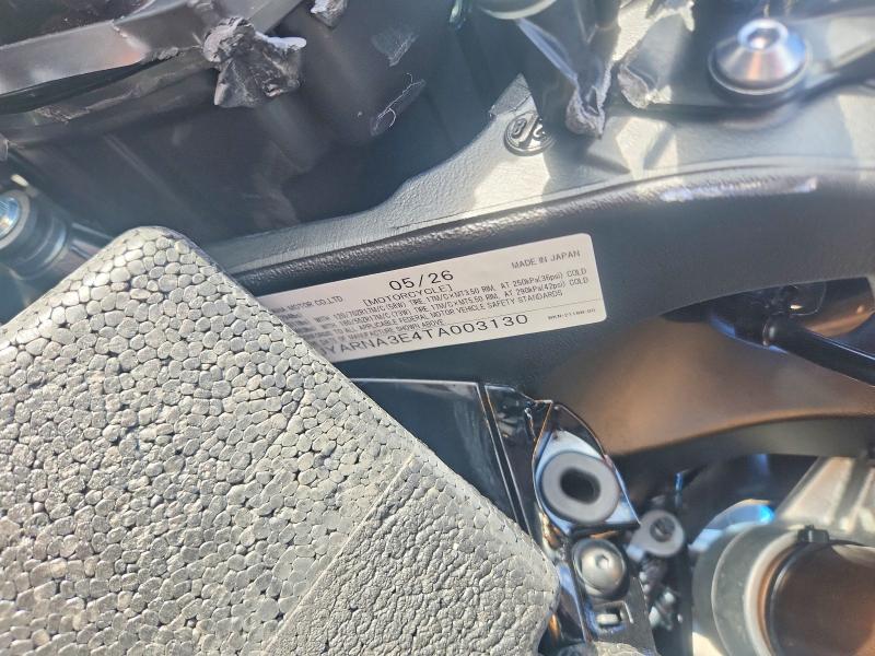 67784356 :رقم المزاد ، JYARNA3E4TA003130 vin ، 2026 Yamaha Yzf890 مزاد بيع