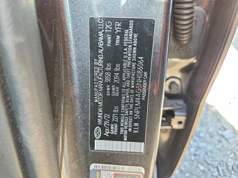 Aukcja sprzedaży 2022 Hyundai Elantra, vin: 5NPLM4AG5NH086064, numer aukcji: 68639526