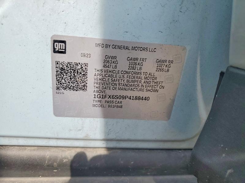 68390456 :رقم المزاد ، 1G1FX6S09P4188440 vin ، 2023 Chevrolet Bolt Ev مزاد بيع