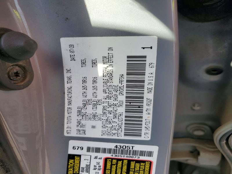 68029666 :رقم المزاد ، 5TFCZ5AN3LX237961 vin ، 2020 Toyota Tacoma مزاد بيع