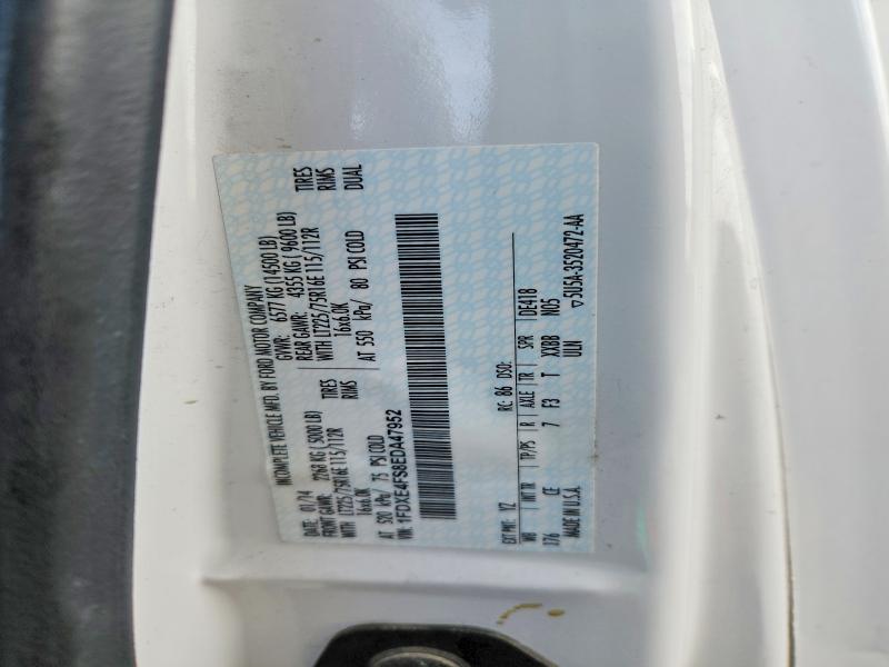 69033076 :رقم المزاد ، 1FDXE4FS8EDA47952         vin ، 2014 Ford Econoline مزاد بيع