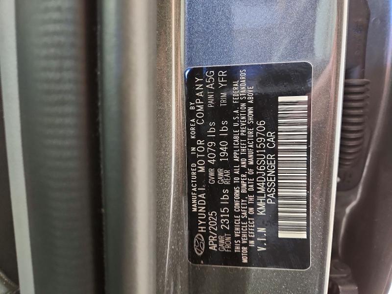 70420576 :رقم المزاد ، KMHLM4DJ6SU159706 vin ، 2025 Hyundai Elantra Hybrid مزاد بيع
