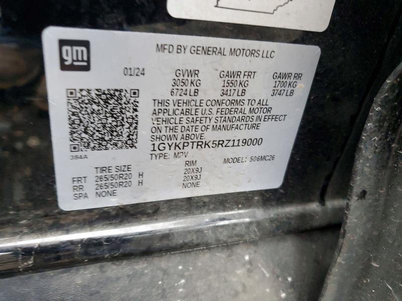 Продажа на аукционе авто 2024 Cadillac Lyriq, vin: 1GYKPTRK5RZ119000, номер лота: 66641026