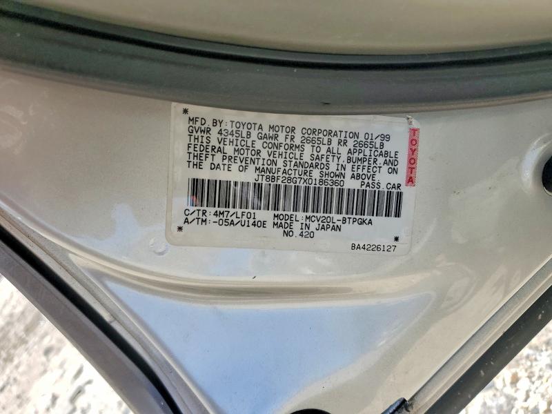 Продажа на аукционе авто 1999 Lexus Es, vin: JT8BF28G7X0186360, номер лота: 69783586