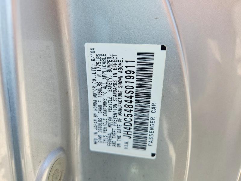 67573206 :رقم المزاد ، JH4DC54844S019911 vin ، 2004 Acura Rsx مزاد بيع