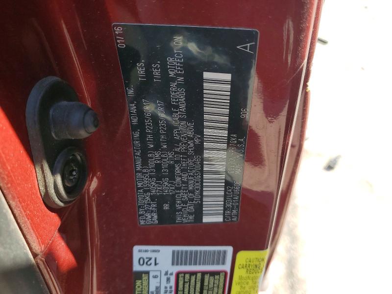 Продаж на аукціоні авто 2016 Toyota Sienna, vin: 5TDYK3DC0GS700465, номер лоту: 68543686