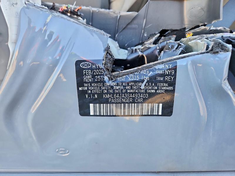 2025 Hyundai Sonata მანქანა იყიდება აუქციონზე, vin: KMHL64JA3SA493403, აუქციონის ნომერი: 68679886
