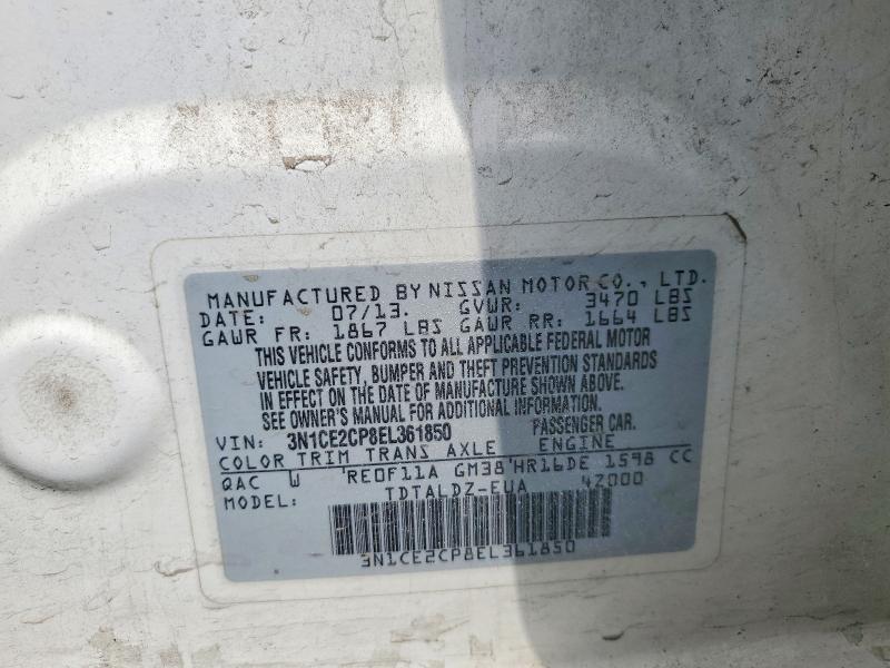Aukcja sprzedaży 2014 Nissan Versa Note, vin: 3N1CE2CP8EL361850, numer aukcji: 67425886