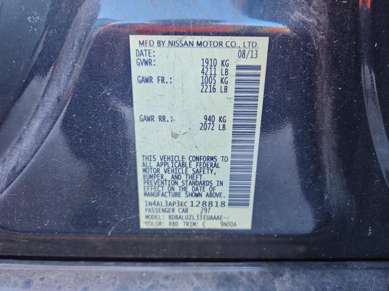 Продажа на аукционе авто 2014 Nissan Altima, vin: 1N4AL3AP3EC128818, номер лота: 70296126