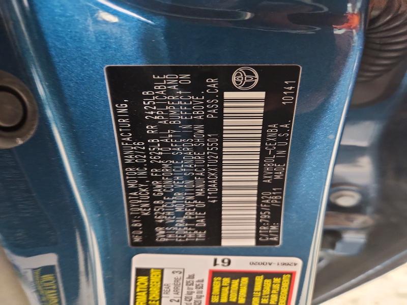 69674756 :رقم المزاد ، 4T1DAACKXTU275501 vin ، 2026 Toyota Camry مزاد بيع