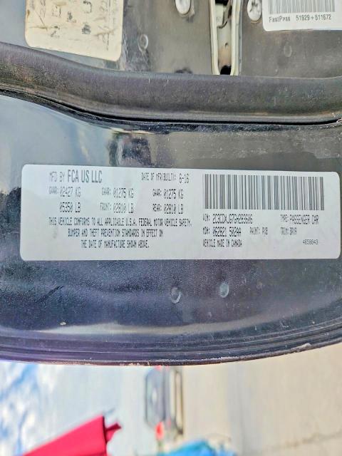 68615236 :رقم المزاد ، 2C3CDXJG7GH293606 vin ، 2016 Dodge Charger مزاد بيع