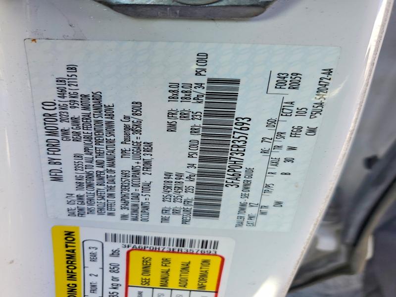 69149846 :رقم المزاد ، 3FA6P0H73ER357693 vin ، 2014 Ford Fusion مزاد بيع