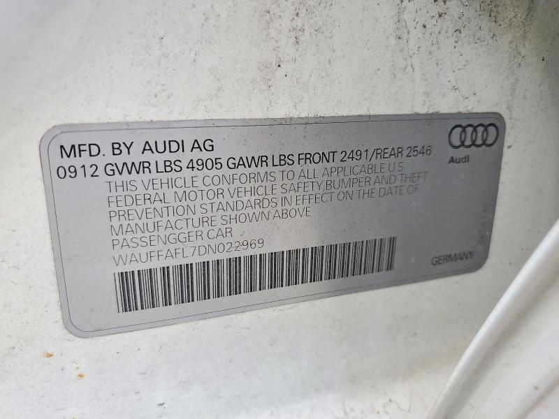 Aukcja sprzedaży 2013 Audi A4, vin: WAUFFAFL7DN022969, numer aukcji: 67995706