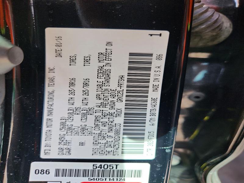 68819066 :رقم المزاد ، 5TFAZ5CN2GX008133 vin ، 2016 Toyota Tacoma مزاد بيع