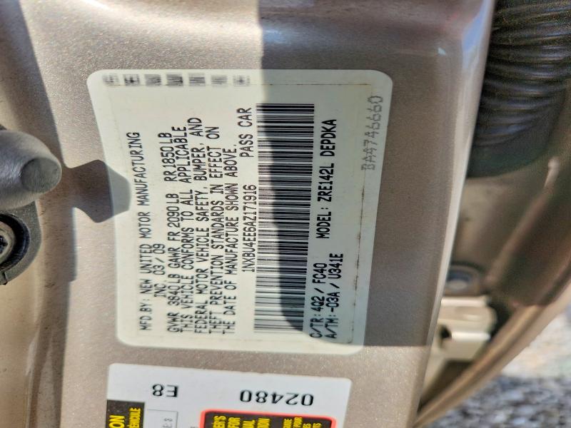 2010 Toyota Corolla მანქანა იყიდება აუქციონზე, vin: 1NXBU4EE6AZ171916, აუქციონის ნომერი: 68062816