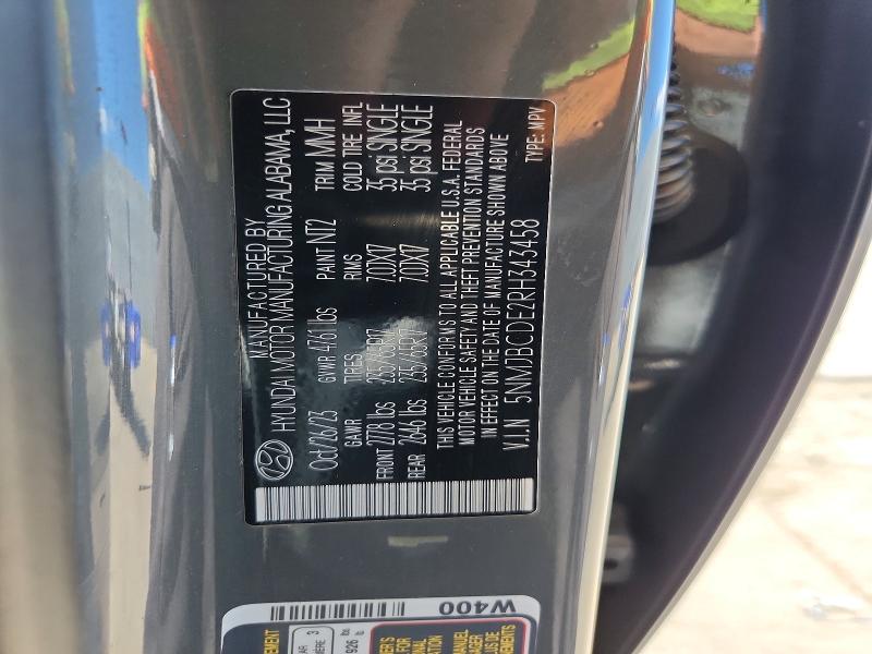 Auction sale of the 2024 Hyundai Tucson, vin: 5NMJBCDE2RH343458, lot number: 67751136