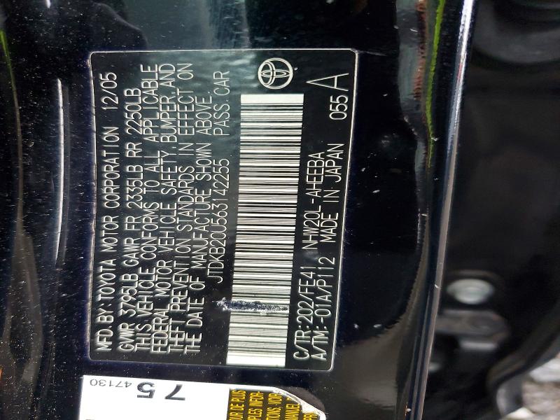 67215946 :رقم المزاد ، JTDKB20U563142255 vin ، 2006 Toyota Prius مزاد بيع