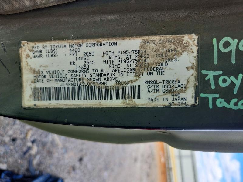 Auction sale of the 1990 Toyota Pickup, vin: JT4RN81A9L0057896, lot number: 70745476