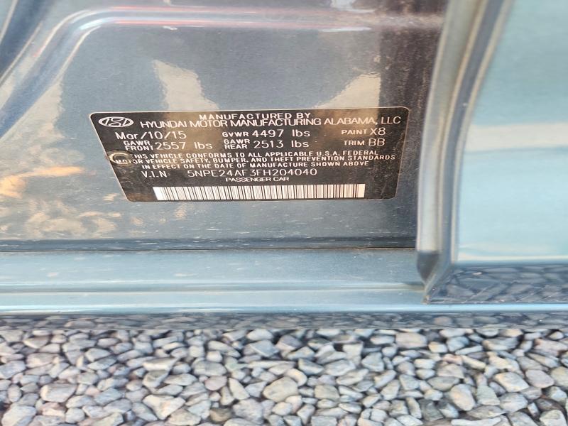 66568696 :رقم المزاد ، 5NPE24AF3FH204040 vin ، 2015 Hyundai Sonata مزاد بيع