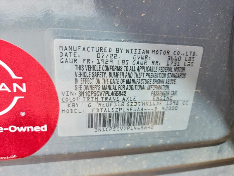 Продаж на аукціоні авто 2023 Nissan Kicks, vin: 3N1CP5CV7PL465842, номер лоту: 68690616