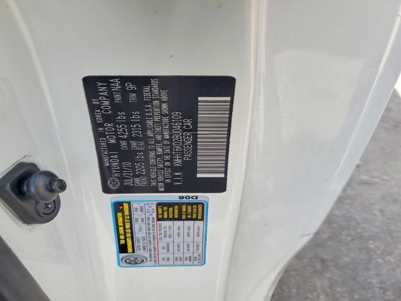 2011 Hyundai Genesis Coupe მანქანა იყიდება აუქციონზე, vin: KMHHT6KD2BU046109, აუქციონის ნომერი: 68620656