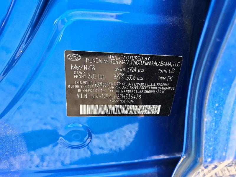 Продажа на аукционе авто 2018 Hyundai Elantra, vin: 5NPD84LF2JH336478, номер лота: 69160676
