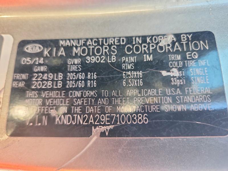 Продажа на аукционе авто 2014 Kia Soul, vin: KNDJN2A29E7100386, номер лота: 68592806