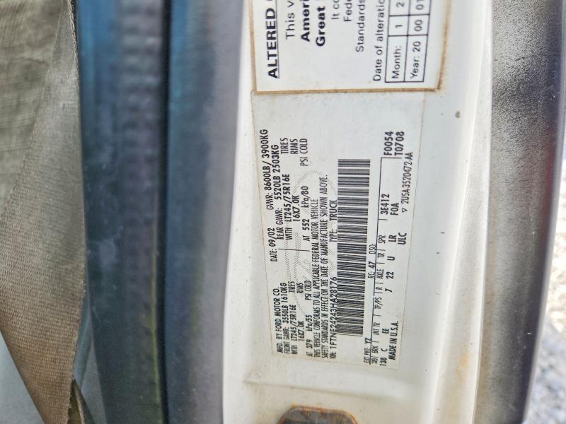 2003 Ford Ecoline E250 მანქანა იყიდება აუქციონზე, vin: 1FTNE24243HA28176, აუქციონის ნომერი: 68489086