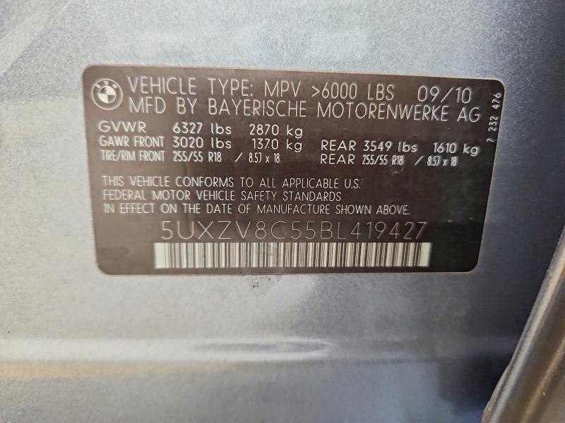 Aukcja sprzedaży 2011 Bmw X5, vin: 5UXZV8C55BL419427, numer aukcji: 69520426