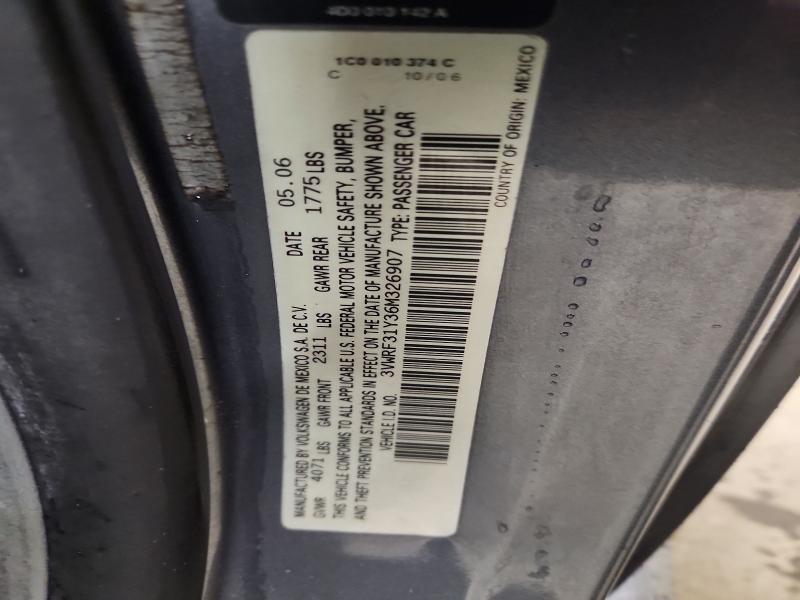 69954616 :رقم المزاد ، 3VWRF31Y36M326907 vin ، 2006 Volkswagen New Beetle مزاد بيع