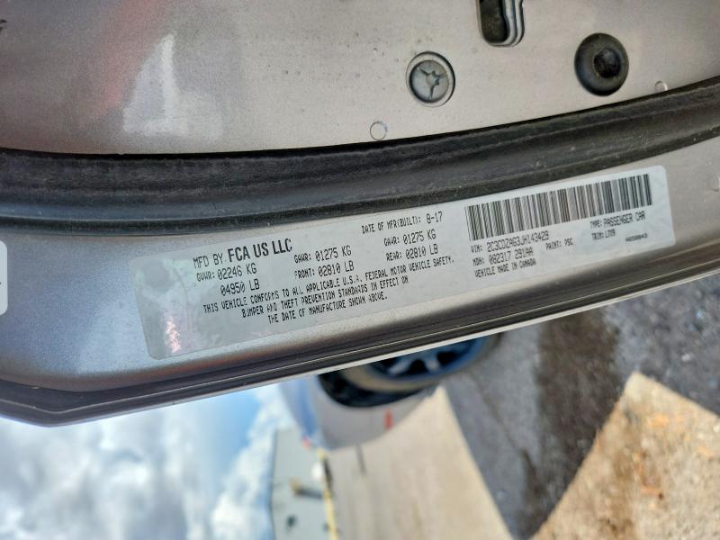 Aukcja sprzedaży 2018 Dodge Challenger, vin: 2C3CDZAG3JH143429, numer aukcji: 69093816