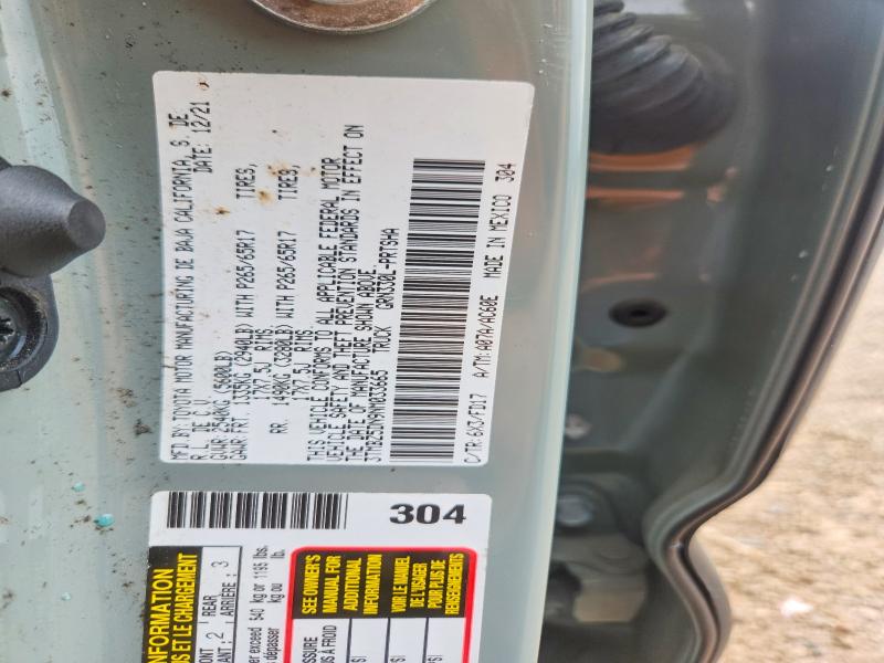 Aukcja sprzedaży 2022 Toyota Tacoma, vin: 3TMBZ5DN9NM033665, numer aukcji: 67835296