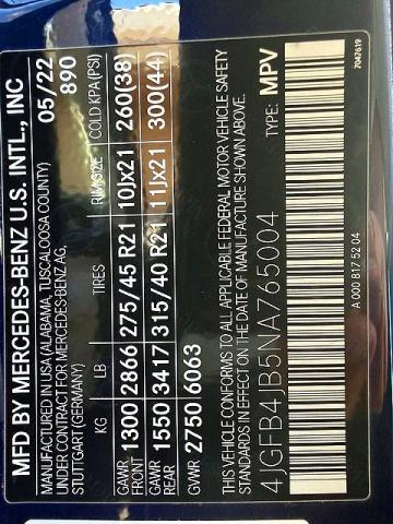 Aukcja sprzedaży 2022 Mercedes-benz Gle, vin: 4JGFB4JB5NA765004, numer aukcji: 69741866