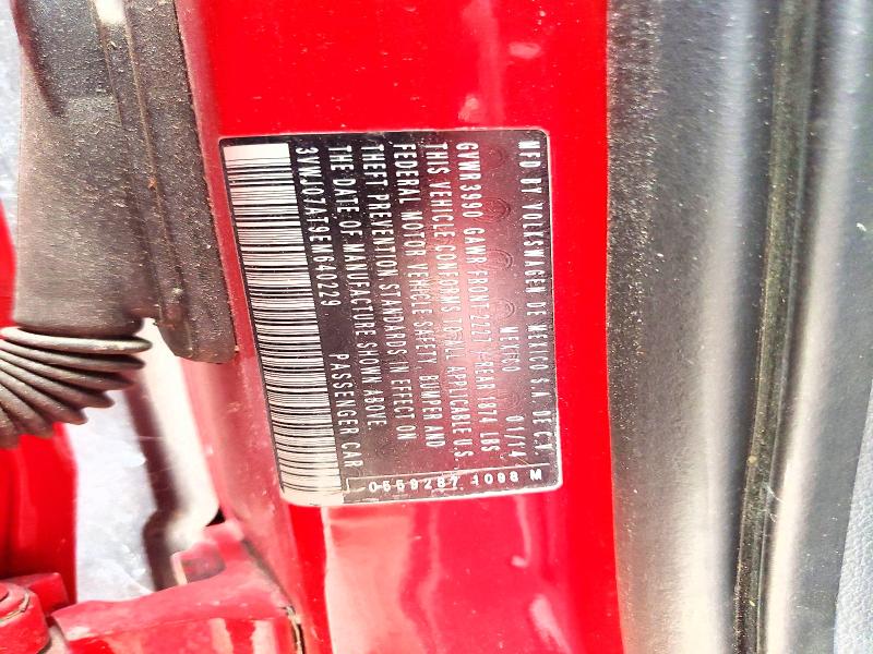2014 Volkswagen Beetle მანქანა იყიდება აუქციონზე, vin: 3VWJ07AT9EM640229, აუქციონის ნომერი: 69631126