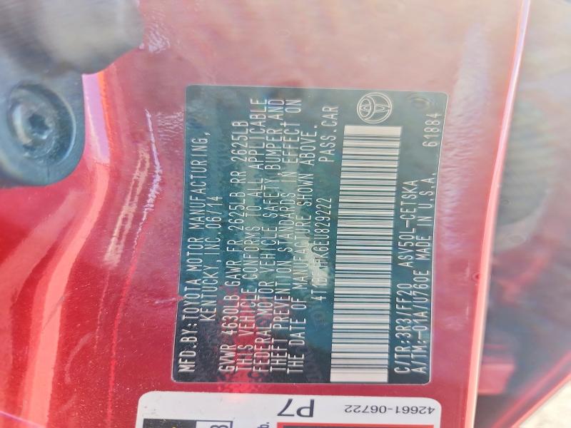 Продажа на аукционе авто 2014 Toyota Camry, vin: 4T1BF1FK6EU829222, номер лота: 70522146