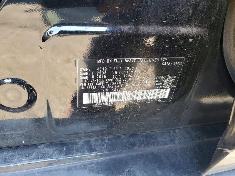 2015 Subaru Legacy მანქანა იყიდება აუქციონზე, vin: 4S3BNAC67F3042771, აუქციონის ნომერი: 69191116