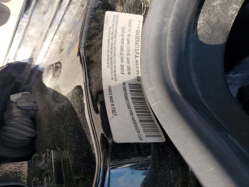 2016 Maserati Ghibli მანქანა იყიდება აუქციონზე, vin: ZAM57RSAXG1173553, აუქციონის ნომერი: 70738156