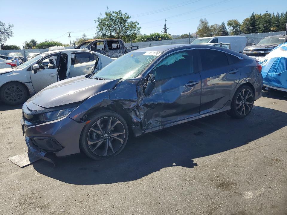 69027056 :رقم المزاد ، 2HGFC2F83KH575056 vin ، 2019 Honda Civic مزاد بيع