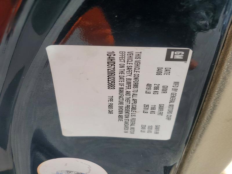 67779836 :رقم المزاد ، 1G4HD57206U225883 vin ، 2006 Buick Lucerne مزاد بيع