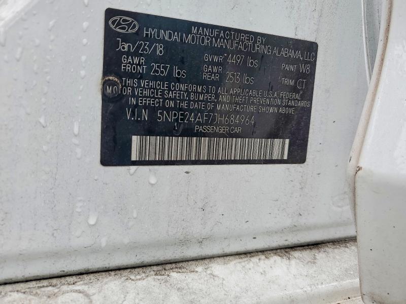 Продаж на аукціоні авто 2018 Hyundai Sonata, vin: 5NPE24AF7JH684964, номер лоту: 70189786