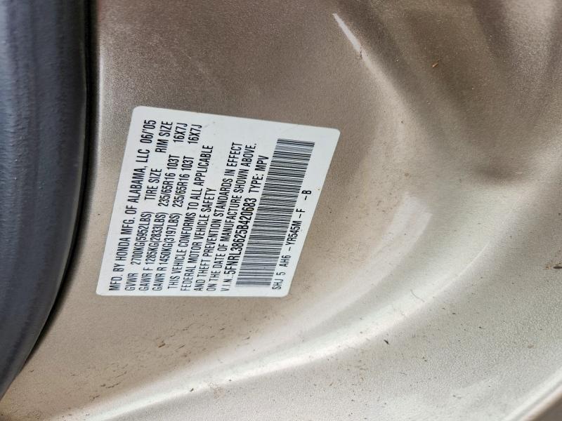 Aukcja sprzedaży 2005 Honda Odyssey, vin: 5FNRL38625B420683, numer aukcji: 70944016