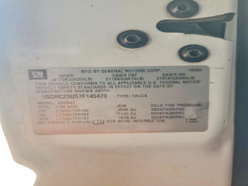 67803616 :رقم المزاد ، 1GCHC23U57F145479 vin ، 2007 Chevrolet Silverado مزاد بيع