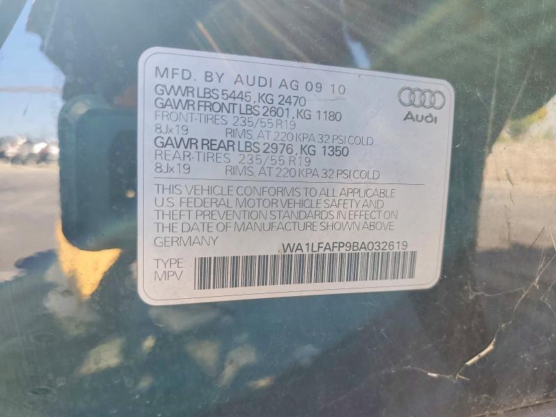 Aukcja sprzedaży 2011 Audi Q5, vin: WA1LFAFP9BA032619, numer aukcji: 68272926