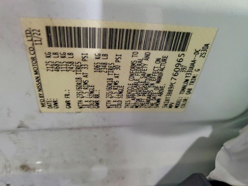 2023 Nissan Rogue მანქანა იყიდება აუქციონზე, vin: 5N1BT3BB9PC760965, აუქციონის ნომერი: 67971886