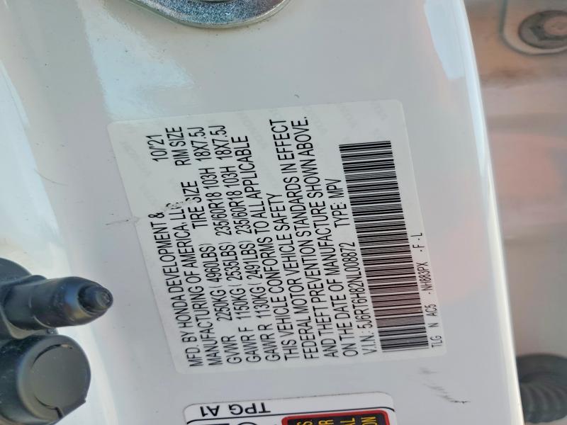 Продаж на аукціоні авто 2022 Honda Cr-v, vin: 5J6RT6H82NL008872, номер лоту: 69784826