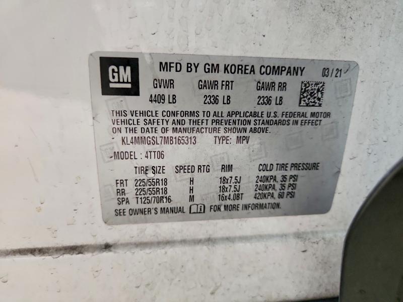 Продаж на аукціоні авто 2021 Buick Encore Gx, vin: KL4MMGSL7MB165313, номер лоту: 69828796