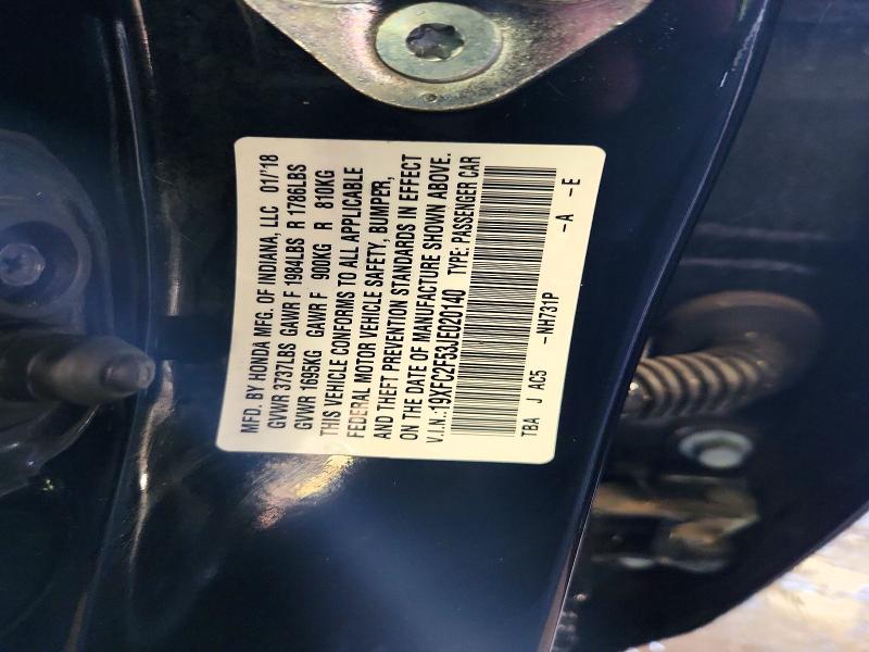 Aukcja sprzedaży 2018 Honda Civic, vin: 19XFC2F53JE020140, numer aukcji: 67293996