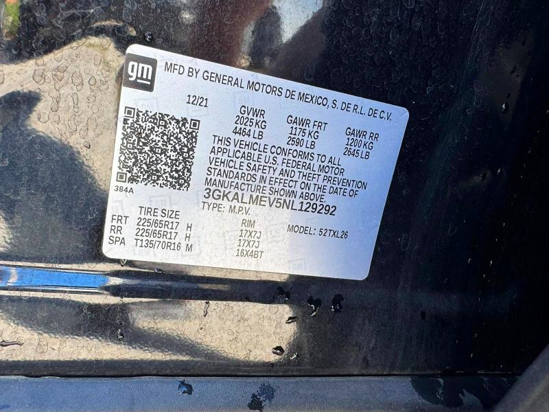Auction sale of the 2022 Gmc Terrain, vin: 3GKALMEV5NL129292        , lot number: 69348976